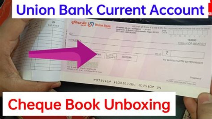 Can blind person get cheque book?