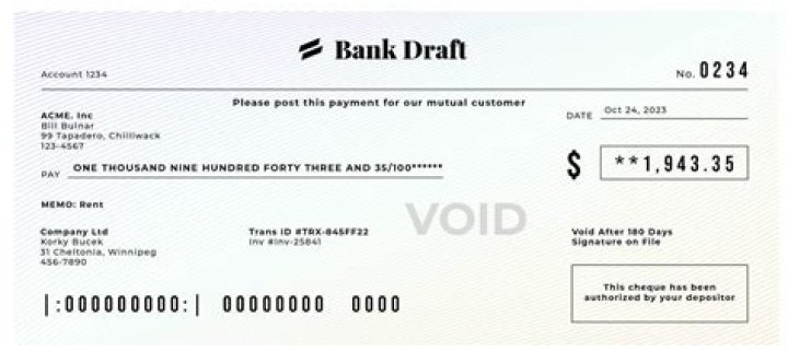 How do you turn a demand draft into cash?