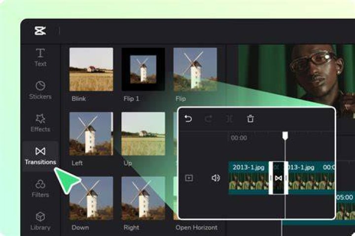 How do you use transitions in a video?