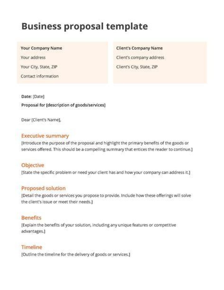 How do you write a business proposal sample?