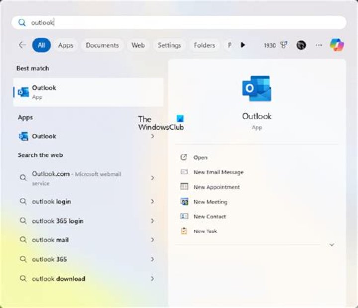 How far back can Outlook go?