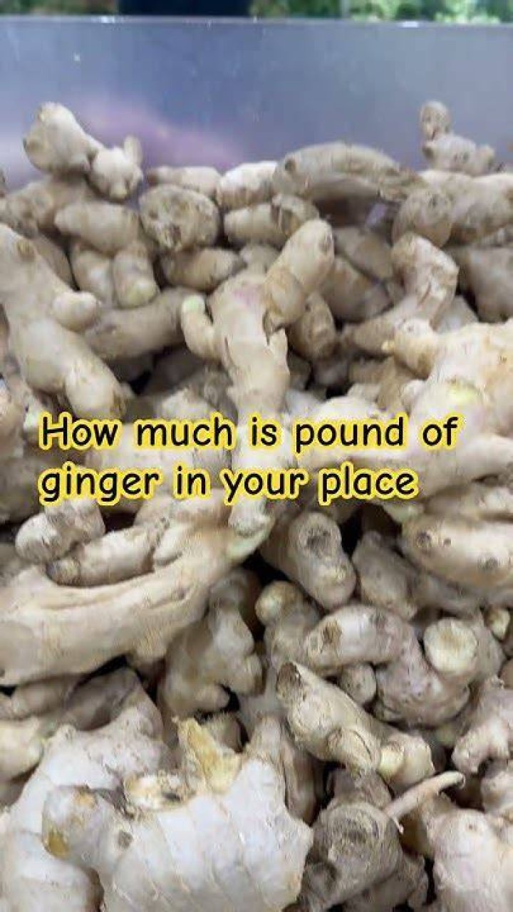 How much is a pound of ginger?