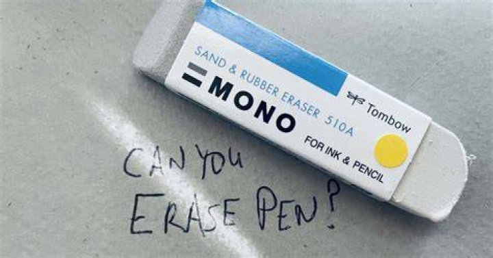 Is there an eraser that can erase ink?