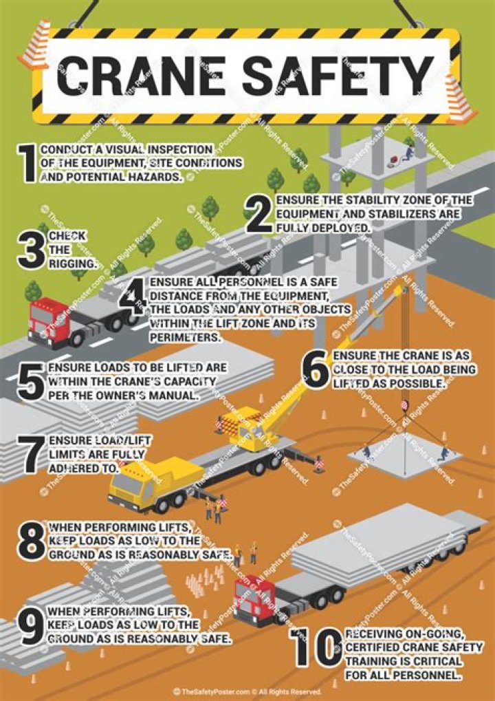 What are crane safety tips?