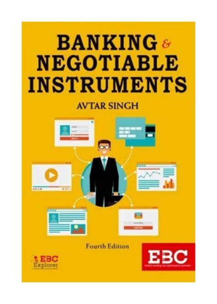 What are negotiable instruments in banking?