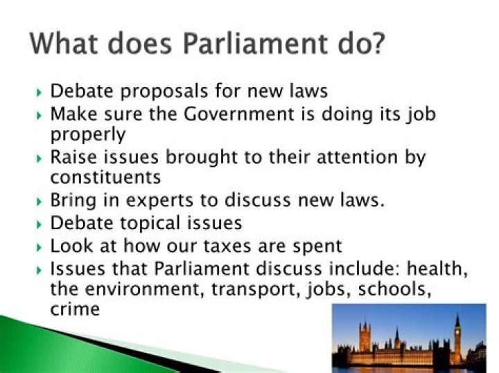 What does the Parliament include?