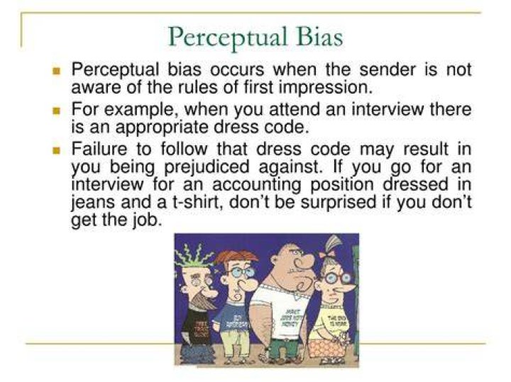 What is a perceptual bias?
