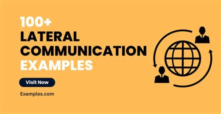 What is lateral communication example?