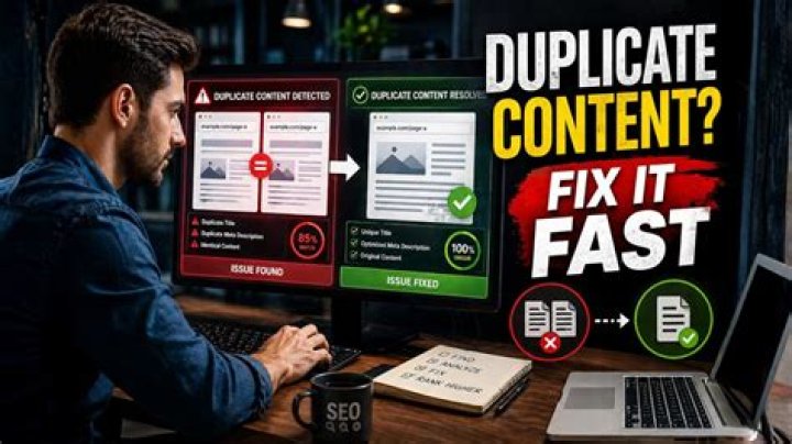 What is the most common fix for duplicate content?