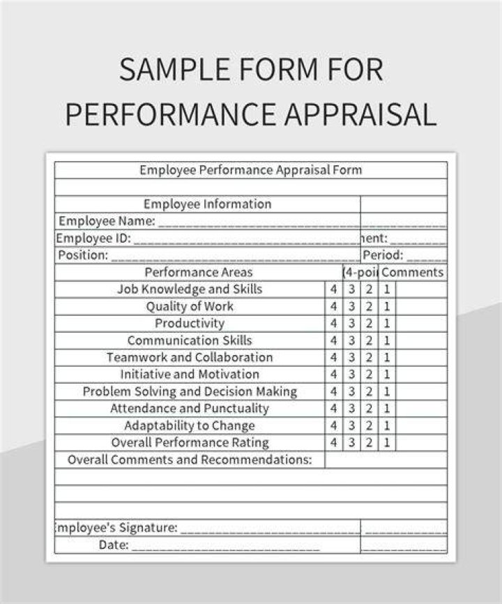 What should I answer in appraisal form?