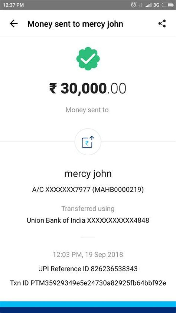 When money is deducted from my account?
