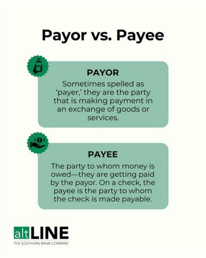 Who is payer and who is payee?